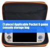 Game Console Bag Scratchproof Storage Box for Retroid Pocket 6 Protector Case with Mesh Pocket Travel Carrying Pouch