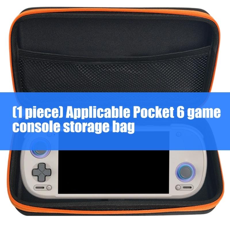 Game Console Bag Scratchproof Storage Box for Retroid Pocket 6 Protector Case with Mesh Pocket Travel Carrying Pouch
