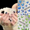 3D Blue Green Butterfly Nail Art Stickers Nail Art Decoration Diy Self-Adhesive Nail Sticker Nail Art Supply Manicure Tool