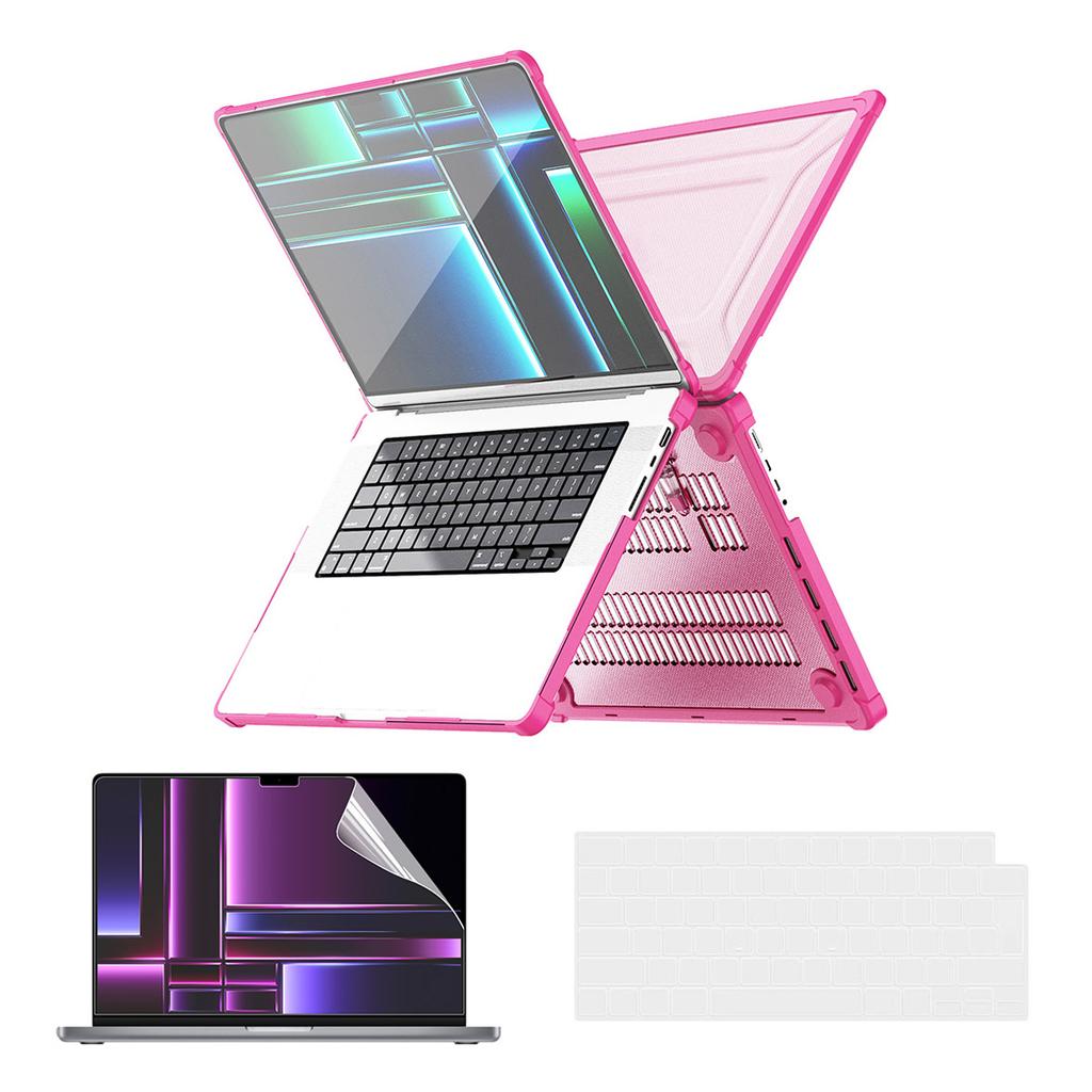 Hard PC Case for MacBook Pro 14 inch (2024) (2021) A2442/(2023) A2779 (EU Version) Laptop Cover with Kickstand