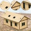 1/64 1/60 Miniature House Made of , Unpainted, Unique Ornament Accessory, DIY Building, Ready for