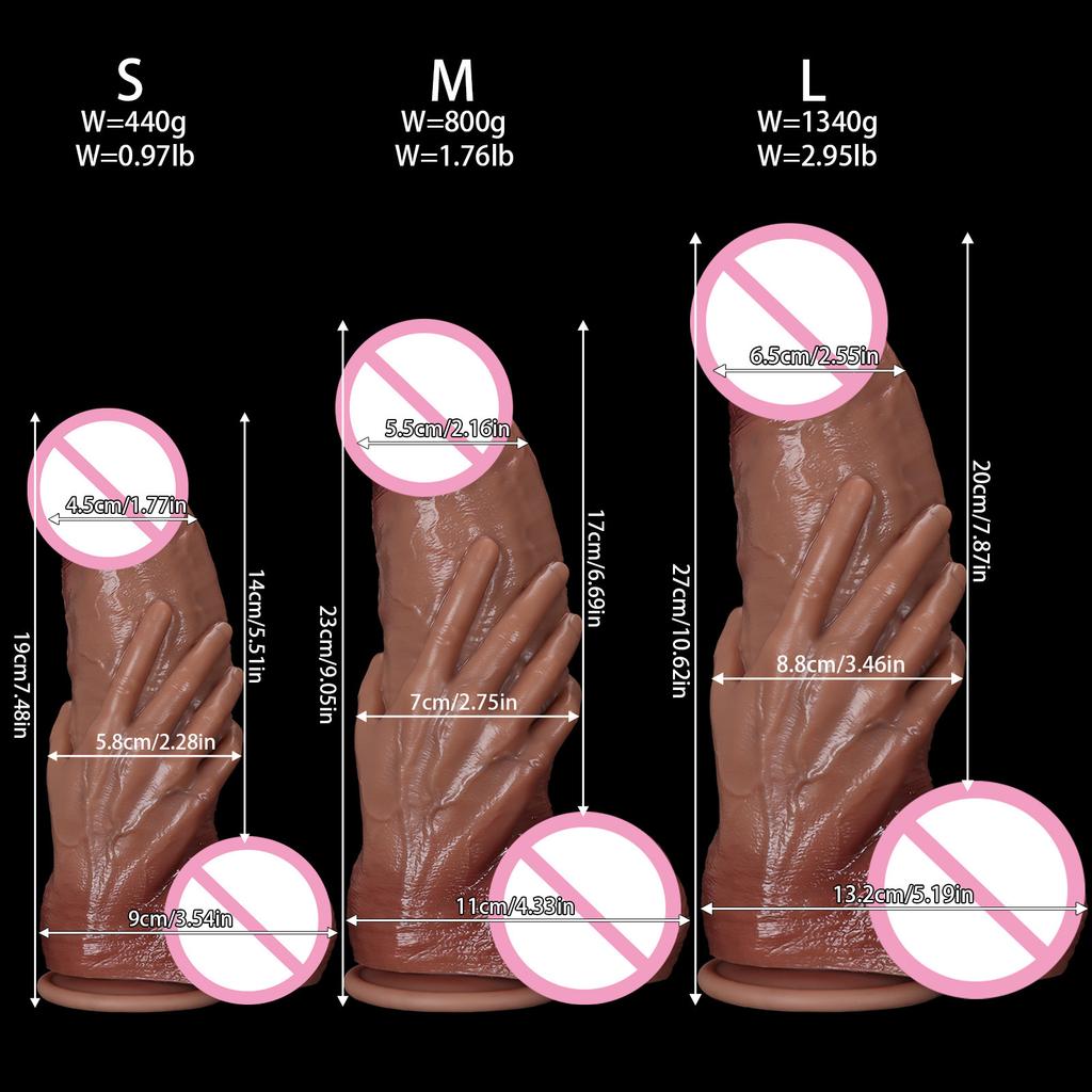 Handheld Dildo Weiblicher Super-Simulationspenis Erwachsenen-Sexprodukt Masturbator SM Grenzüberschreitendes Sexspielzeug