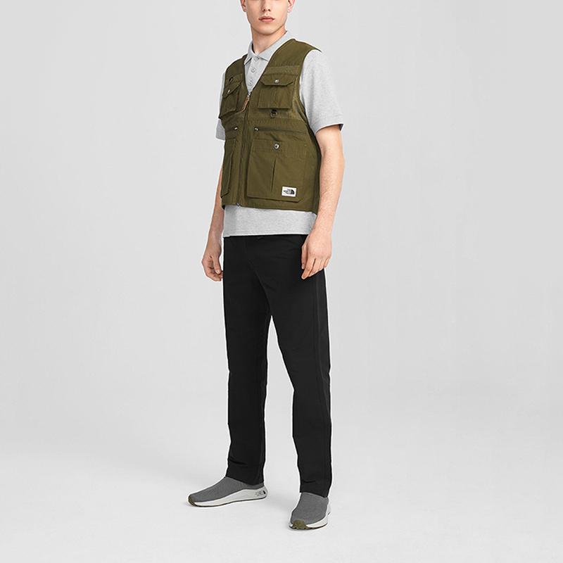 THE NORTH FACE Vests Men's Green V-neck Thin Workwear NF0A4UBV-37U