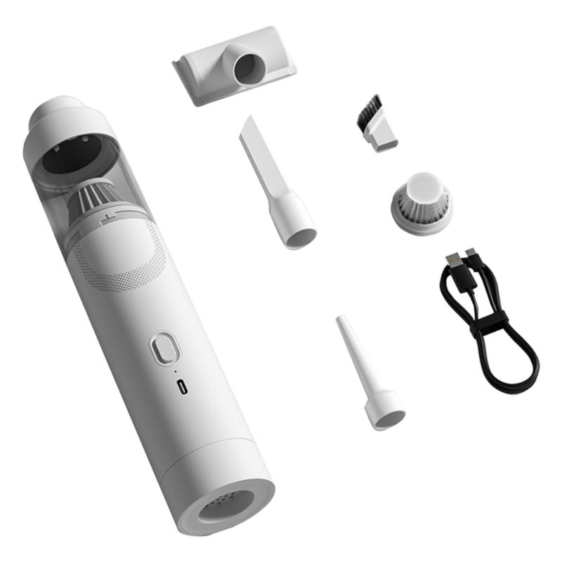 Portable Hand Vacuum for Car and Home Strong Suction Dust Cleaner USB Charging Washable HEPA Filter for Pet Hair Removal