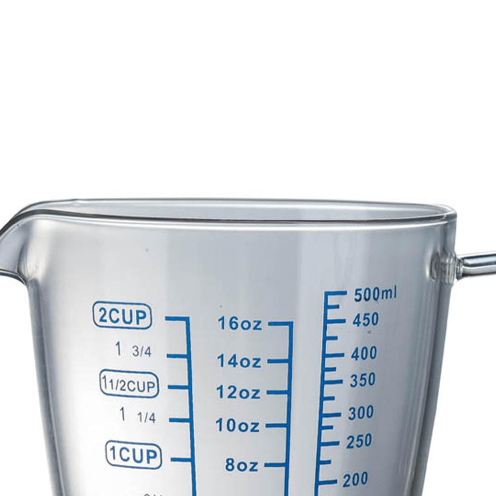 Measuring Cup High Borosilicate Glass 250Ml Heat Resistant Clear Scale Marking Portable Kitchen Baking Cooking