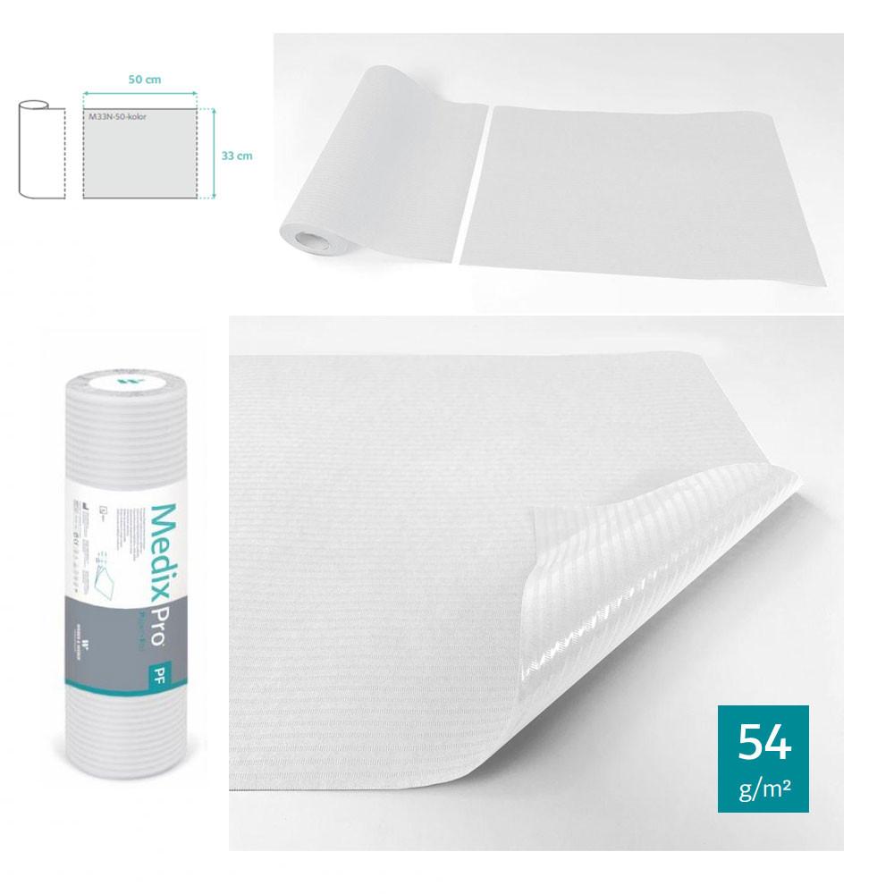 Hygienic Pad On A Roll 33cm X 50cm White Foiled 54g Medixpro 50 Pcs