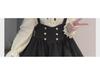 Sweet Doll Collar Bow Tie Skirt Overall - Autumn/Winter College Style