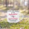 Beste Krankenschwester Französisch Bedruckte Emaille Tassen Kaffeebecher Trinken Wein Saft Tasse Dessert Kakao Milch Henkeltasse Bestes Geschenk für Infirmiere