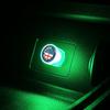 1Pcs USB Car LED Light Auto Interior Atmosphere Light Car Emblem Styling For Alfa Romeo 147 159 Giulietta Giulia Mito Spider Alpha Nheadrest