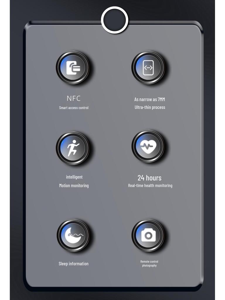 R20 Keramik Wasserdichter Smart Ring: Überwacht Herzfrequenz, Blutdruck, Blutsauerstoff, Schlaf, Bewegung & unterstützt NFC.