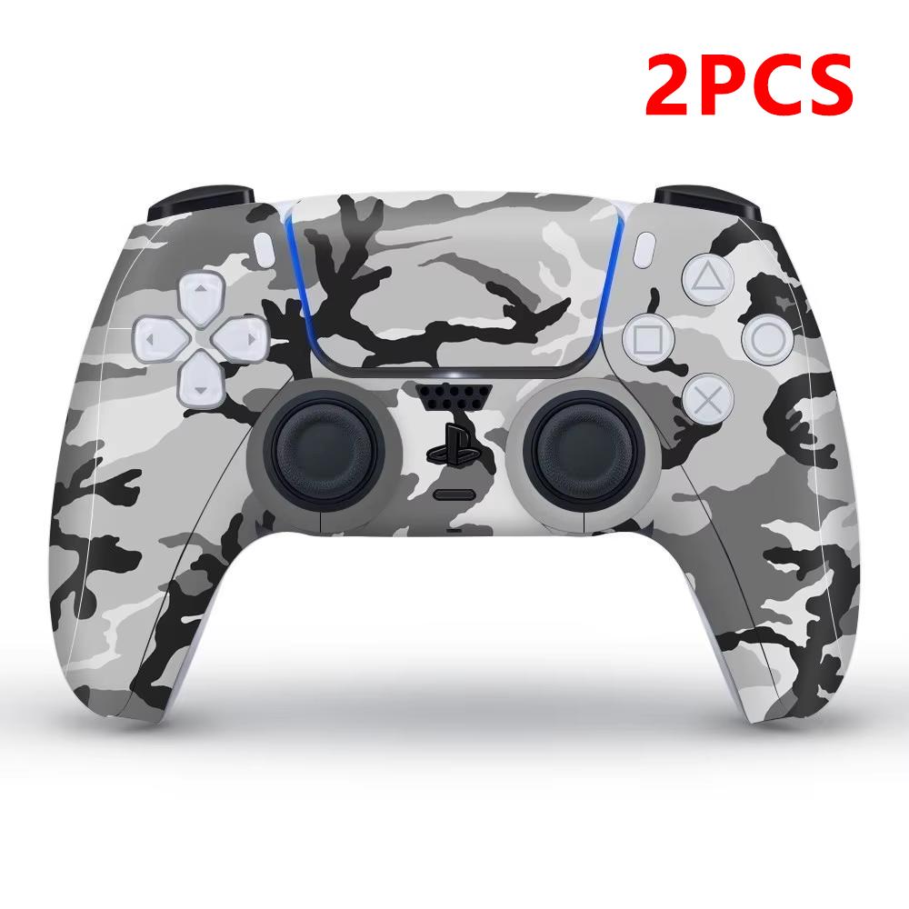 2 PCS Autocollant de Peau Vinyle Pour Manette de Jeu PS5 Pour Console PS5/Pro/Slim Housse de Protection Pour Accessoires PS5
