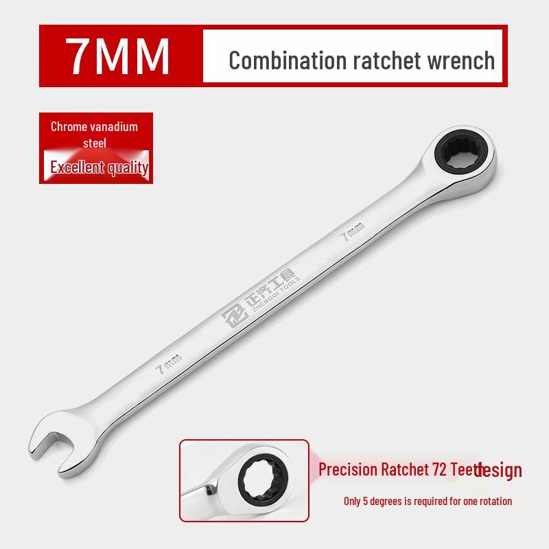 Quick Ratchet Double End Wrench Set 13mm – Full Auto Repair Tool with 10 Wrench Sizes