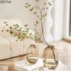 Transparent Glass Vase, Office Decor, Large Capacity Hydroponic Flower Pot, Vase, Bedroom Aesthetic Decor, Home Decor