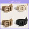 Style Pp Weaving Straw Braid Belt Round Buckle Wide Design Summer Dress Outfit