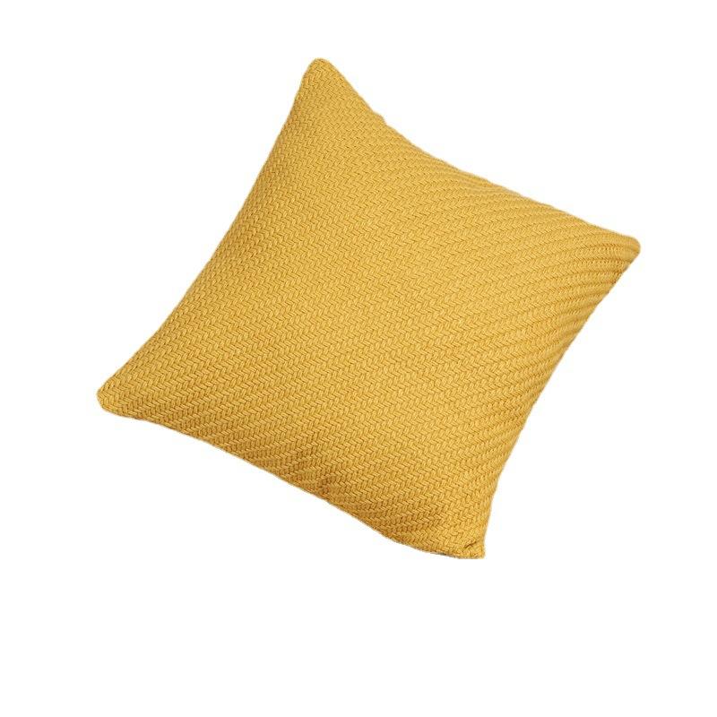 Nordic Style Knitted Pillowcase with Core Square Living Room Cushion Living Room Ins Light Luxury Sofa Cushion Cover
