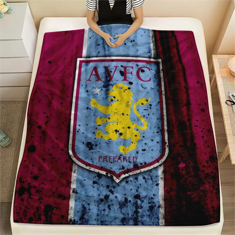 Aston Villa FC Flannel Blanket, High quality Comfortable for All Seasons, Home Decor, Warmth and Comfort