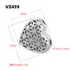 Unique Round and Heart-Shaped 3D Spacer Beads, Gold-Plated Brass Metal Beads DIY Crafting Supplies for Necklaces Bracelets:VZ446