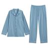 Men's Pure Cotton Antibacterial Long Sleeve Pajama Set