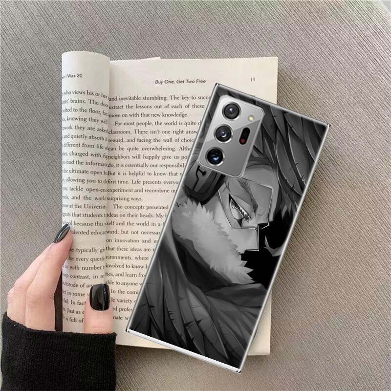 Anime MHA Hawks BNHA Phone Case For Samsung Galaxy S25 Edge S24 S23 FE S22 S26 Ultra S21 S20 S10 Plus Capa Soft