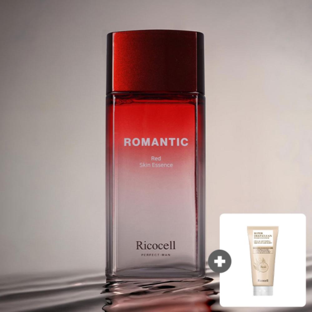 Ricocell Ricocell Perfect Man roMantic Red Skin Essence 150ml 2pcs + Ricocell Centella Asiatica   Medicago Super Deep Clean Foam Cleanser 120ml 1