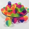 Multi size dual color elastic ball children colorful boy outdoor solid rubber bouncing ball sports game fun ball egg toy