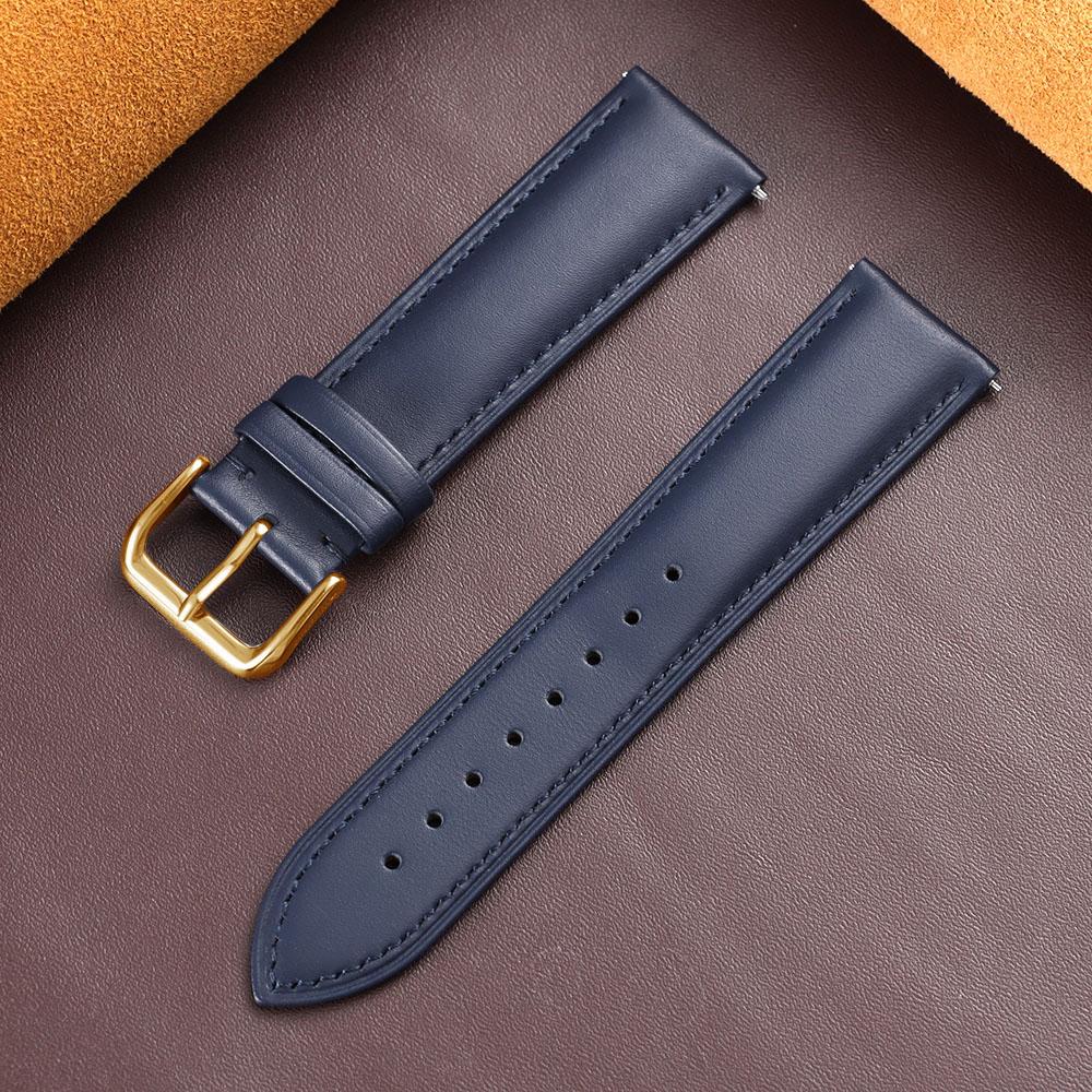 Genuine Calfskin Watch Strap for DW Soft Casual Leather Replacement Wristwatch Band Men's 18mm 19mm 20mm 21mm 22mm Watchband
