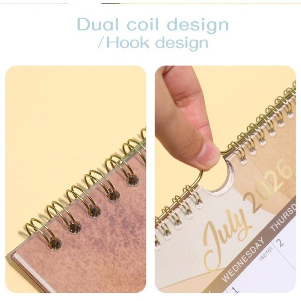 Dual Coil Design 18-Month Calendar Easy Organizing Office Calendar New Wall Calendar  Home Use