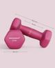 SONGMICS Hex Dumbbells Pair, 2 x 1 kg, Non-Slip PVC Coating