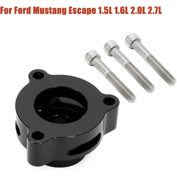 Car Turbo Blow Off Valve Adapter Compatible For Ford Fusion Mustang Escape Fiesta ST Sport 1.5L 1.6L 2.0L 2.7L Adjuable Spacer(Black)