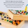 Children's LED Light Wooden Busy Board: Interactive Early Education Toy