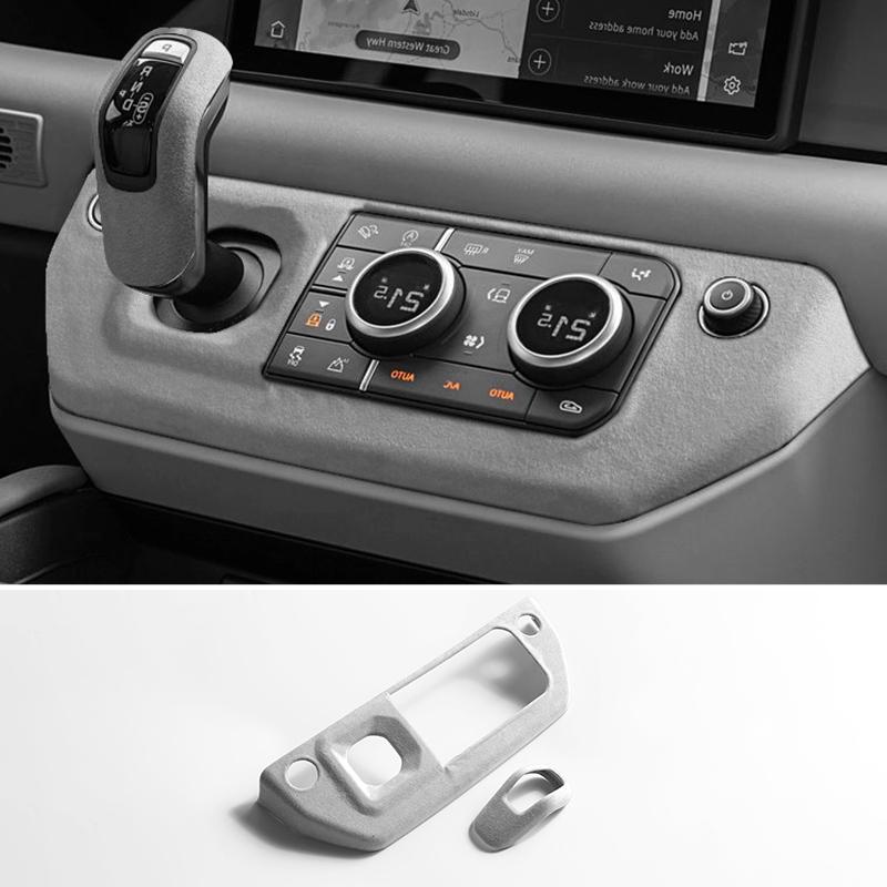 Из Алькантары Для Land Rover Defender Панель Центральной Консоли Накладка-Наклейка и Чехол Чехла Рычага Переключения Передач Автомобильные Аксессуары для Интерьера