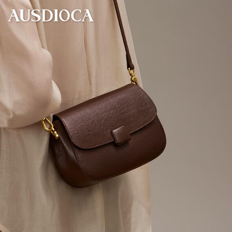 Aodijia Women s Genuine Leather Saddle Bag