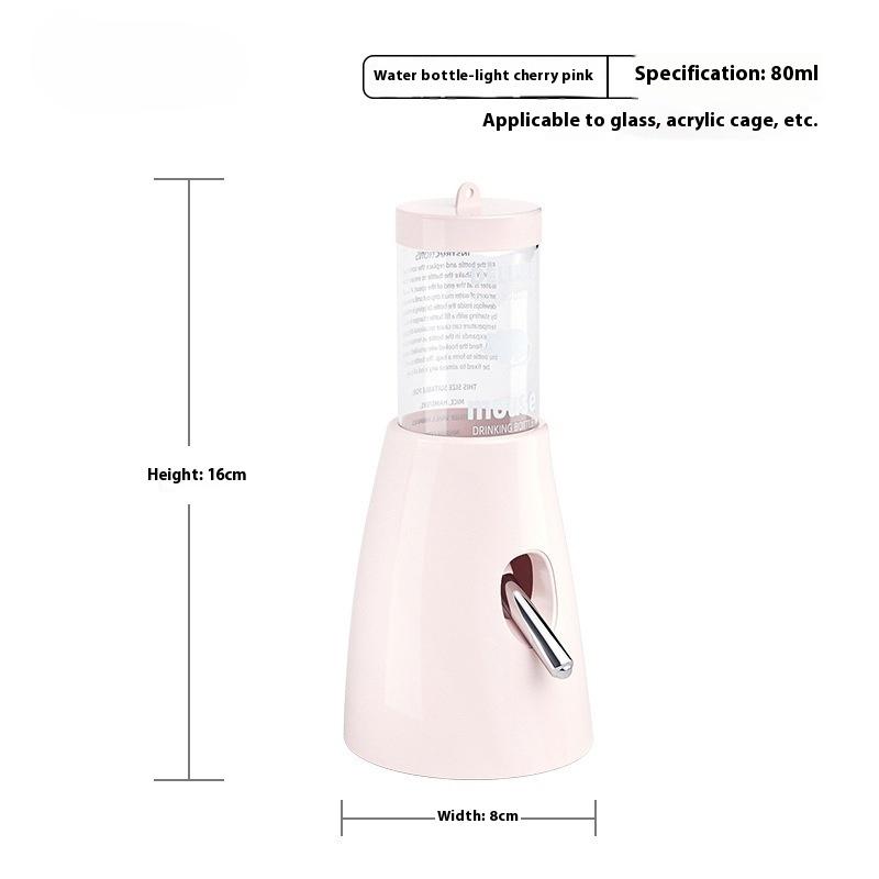 2In1 Hamster Feeder And Waterer Large Capacity Leakproof Automatic Feeder Food Water Dispenser Leak Proof Food Feeding Supplies