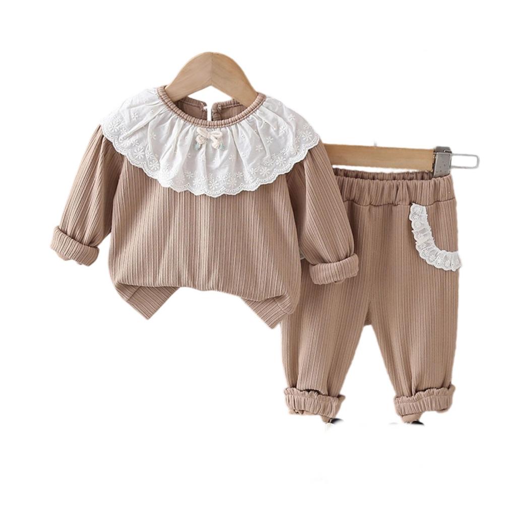 Kids Casual Long-Sleeve Set, Comfortable Daily Wear Outfits