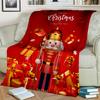 The Nutcracker Merry Christmas Cartoon Doll Festival Gift Blanket,Soft Throw Blanket for Home Bedroom Bed Sofa Picnic Cover Kids