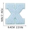 Xiao Tian Colorful 7cm Chenille A-Z Alphabet Embroidered Cloth Patch for Bags