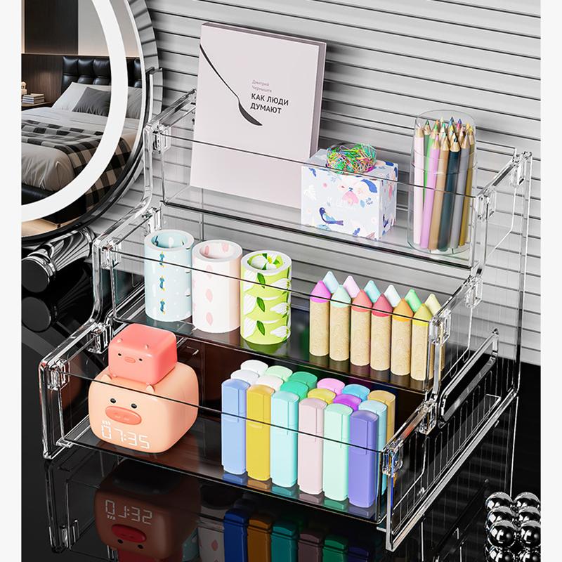 Luxury Clear Layered Makeup Organizer