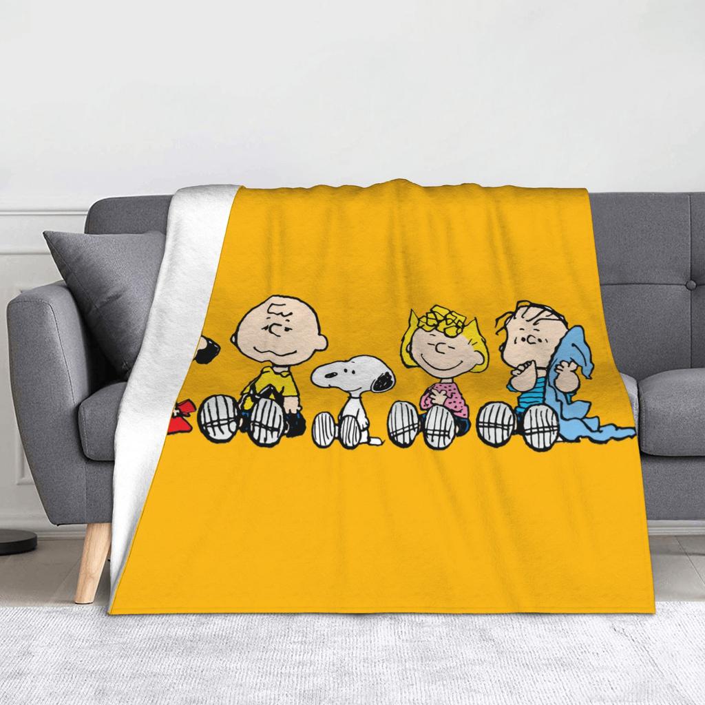 snoopys Blanket Super Soft Warm cartoon dog Throw Blankets for Bed 50x60 Inch Multiple Sizes Bedspreads