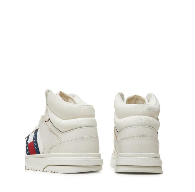 Мужские кроссовки Tommy Jeans Кеды the brooklyn mix mat mid em0em01458 белые