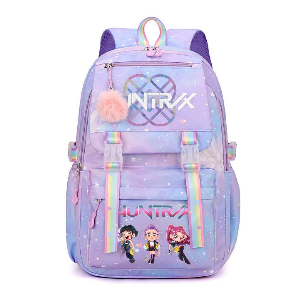 Ins Style Witch Hunter Group Printing Student Backpack Hot Sale New KPop Large Capacity Student Backpack