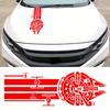 1PC Aircraft Pattern Car Stickers Waterproof Sunscreen for Hood Cover Scratches Durable Vinyl Decals Decor Vehicle Accessories