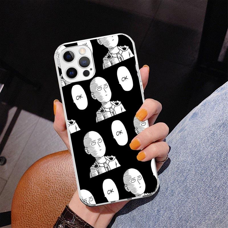 Anime One-Punch Man Phone Case For iPhone 17 Air 16 Pro Max 16E 15 + 14 Plus 11 12 13 Mini 7 8 SE Gift Print Cover Fundas 17 Air