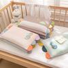 Cotton Washed Pillow With Rainbow Trim Kids 12 Years Old Rectangular Buckwheat Filling Nap Kindergarten School