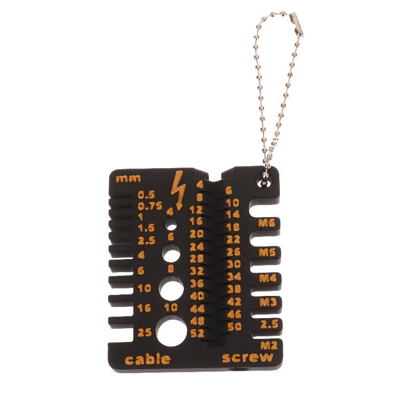 

Portable Nut And Drill Bit Thread Checker 3D Printed Wire Screw Measuring Tool Screw Drill Bit Gauge For Nuts Bolts Threads