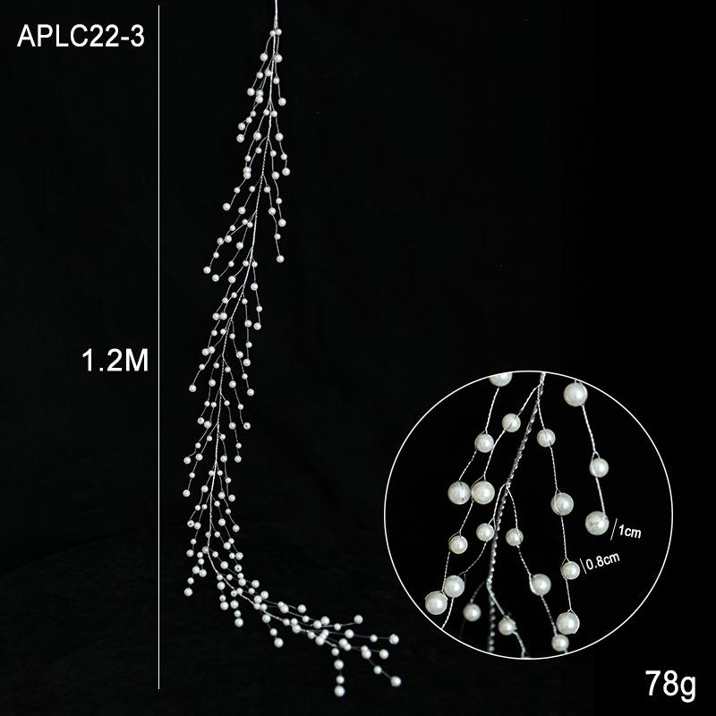 New Christmas Crystal Pearl Bead Pendant for Tree & Wreath Decoration