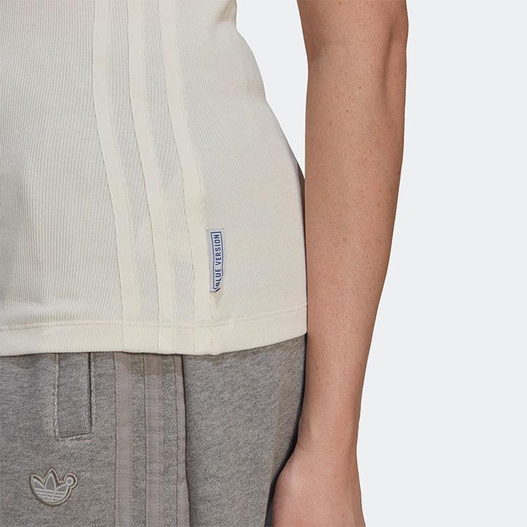 Adidas Originals X Blue Version Tank Top Logo Print Slim Fit Solid Color Sports Vest Women Tops Pink White HK7236