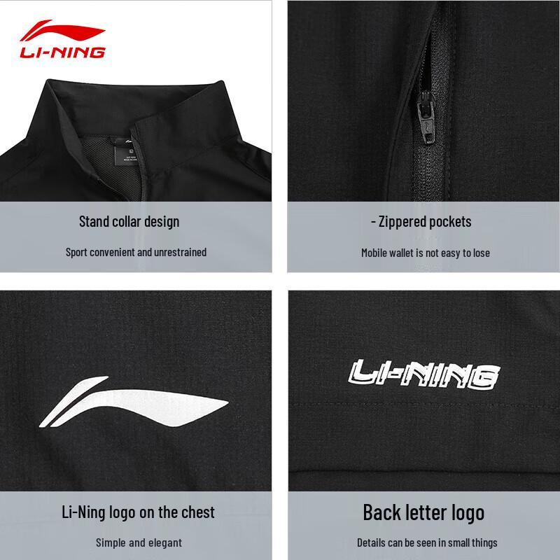 Li-Ning Men's Spring Autumn Windproof Water-Repellent Jacket