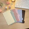 A6 PP Polka Dot Lochrand Register Trennblätter Innenkern für Ordner Planer Notizbuch Schreibwaren Notizbuch Papier Trennwand Zubehör