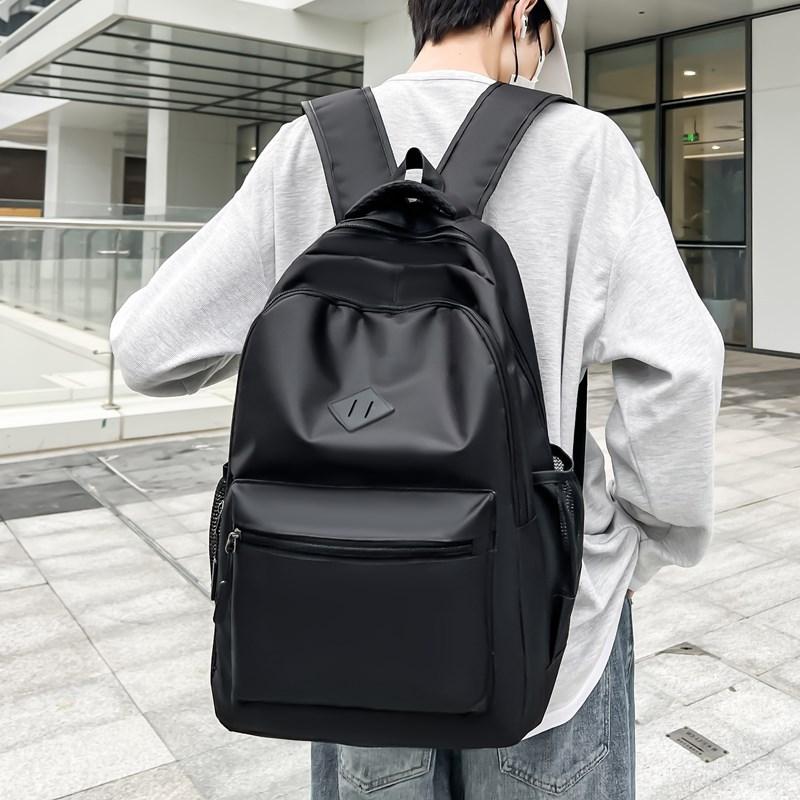 Schoolbag New Casual Lightweight Fashion School Bag Large Capacity Men's and Women's Computer School Bag Junior High School Student Travel Backpack