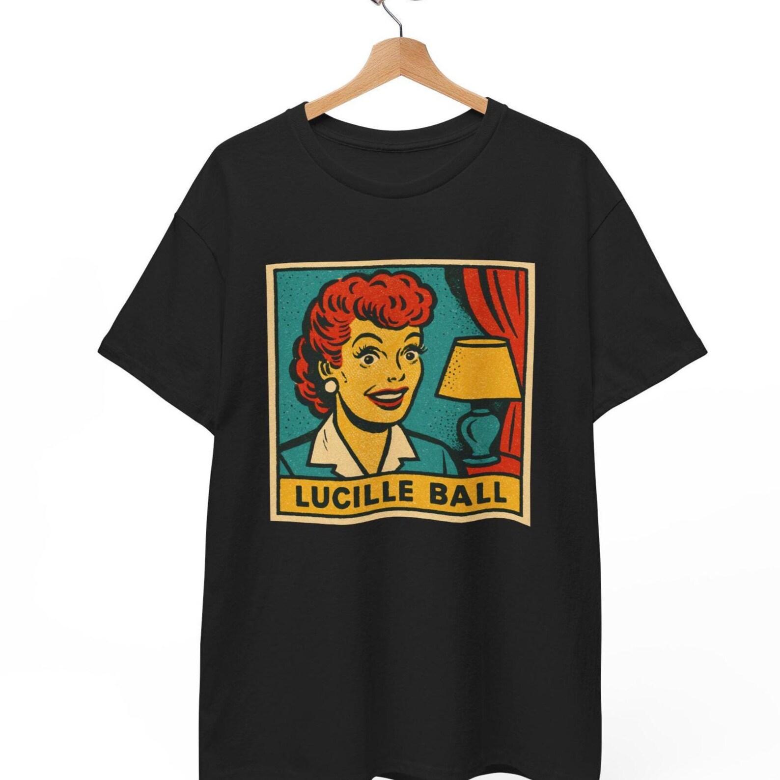 Lucille Ball Comic T-Shirt: Retro Hollywood Icon Graphic Tee M